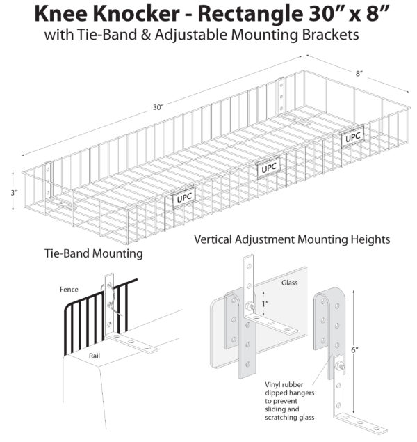 KneeKnocker 30x8 Line art Page 1 scaled | TM Shea Products | Retail Merchandising Display Solutions