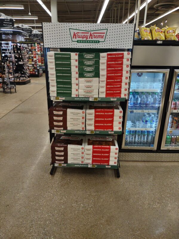 Krispy Kreme In store1 scaled | TM Shea Products | Retail Merchandising Display Solutions