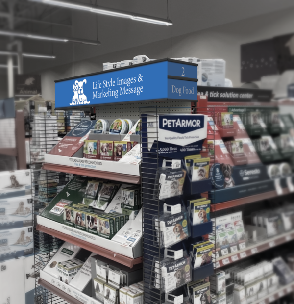 Valance Sign Systems End cap sign | TM Shea Products | Retail Merchandising Display Solutions