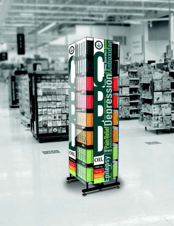 Lockable Floor Cases FSC R application 2 | TM Shea Products | Retail Merchandising Display Solutions