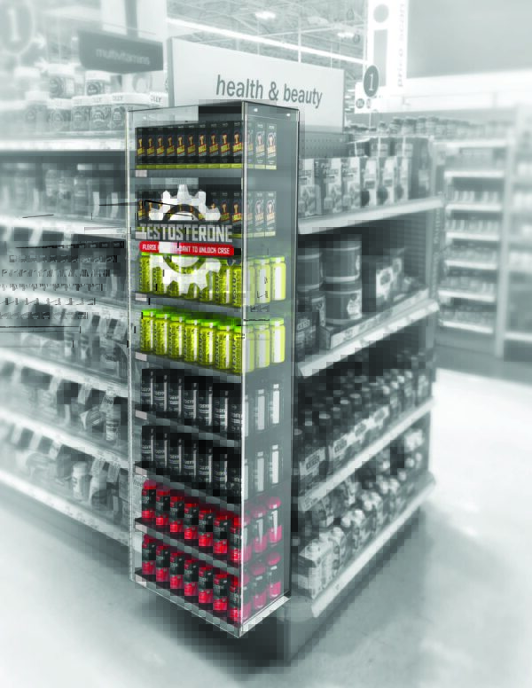 Security End Cap PowerWing scaled | TM Shea Products | Retail Merchandising Display Solutions